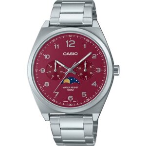 Наручные часы CASIO Collection MTP-M300D-4A, серебряный, красный