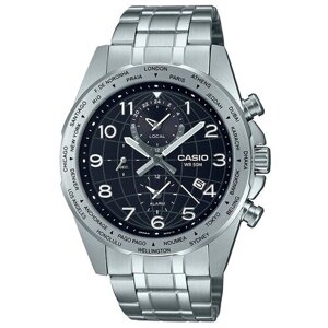 Наручные часы CASIO Collection MTP-W500D-1A, серый, черный