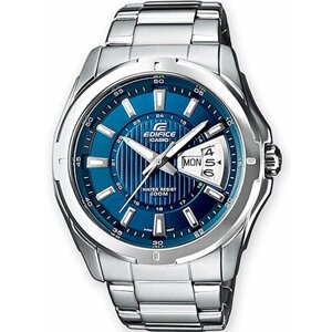 Наручные часы CASIO Edifice EF-129D-2AVEF, серебряный, синий