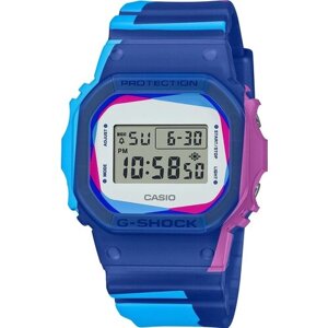 Наручные часы CASIO G-shock G-SHOCK DWE-5600PR-2E, синий, белый