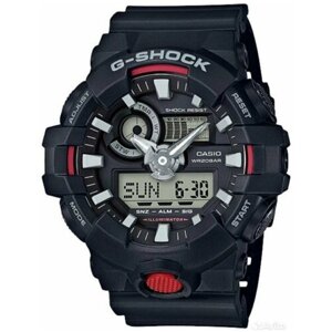 Наручные часы CASIO G-SHOCK GA-700-1ADR, черный, красный