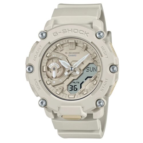 Наручные часы CASIO G-Shock Наручные часы CASIO GA-2200NC-7A, белый, бежевый