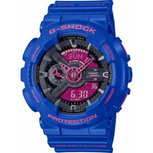 Наручные часы CASIO GA-110JAH22-2A, синий, розовый