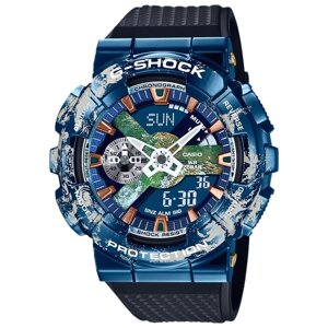 Наручные часы CASIO наручные часы CASIO G-SHOCK GM-110EARTH-1A, синий