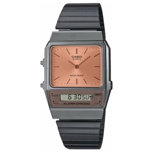 Наручные часы CASIO Vintage AQ-800ECGG-4A, черный, оранжевый