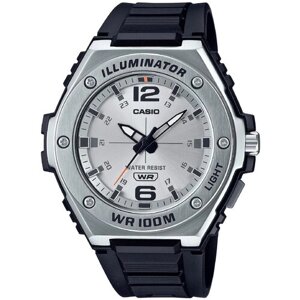 Наручные часы CASIO Японские Illuminator MWA-100H-7A водонепроницаемые с гарантией, черный
