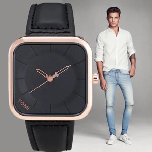 Наручные часы Часы мужские наручные Gorben кожаный ремешок /black/черный