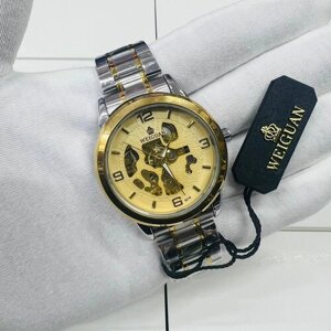 Наручные часы Часы мужские наручные механические, классические, серебряный