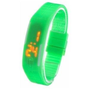 Наручные часы Часы наручные женские, электронные, застежка на магните, L 25 см, зеленые, зеленый