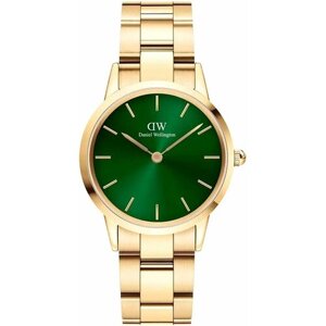 Наручные часы Daniel Wellington Iconic Link, золотой, зеленый
