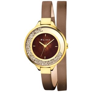 Наручные часы ELIXA E128-L536, коричневый