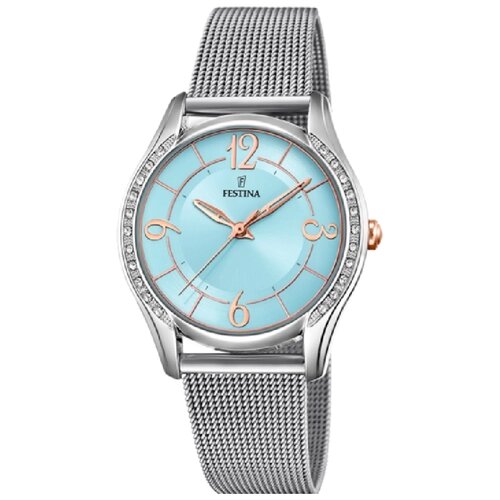 Наручные часы FESTINA Женские F20420/3, серебряный, голубой