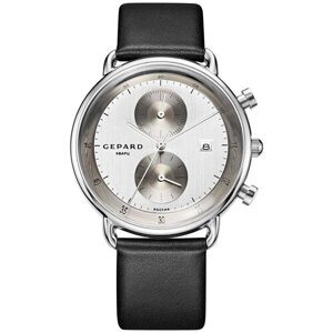 Наручные часы Gepard 1309A1L3, черный, серебряный