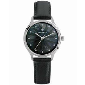 Наручные часы GREENWICH Часы Greenwich GW 341.11.51 с гарантией, серебряный, черный