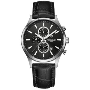 Наручные часы GREENWICH Navigator GW 053.11.31, серебряный, черный