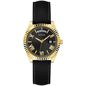 Наручные часы GUESS Dress Steel GW0357L1, черный, золотой