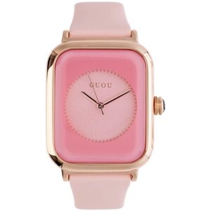 Наручные часы GUOU Цвет, розовый