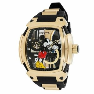 Наручные часы INVICTA Часы мужские механика с автоподзаводом Invicta Disney Limited Edition Mickey Mouse Men 44068, золотой