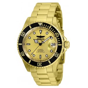Наручные часы INVICTA мужские механика с автоподзаводом Pro Diver Automatic 35846, золотой