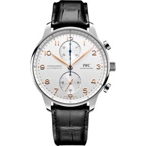 Наручные часы IWC IWC Portugieser Chronograph Automatic IW371604, черный, серебряный