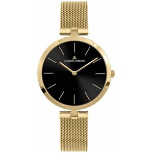 Наручные часы JACQUES LEMANS Classic Classic 1-2024S, золотой, черный