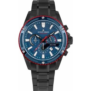 Наручные часы JACQUES LEMANS Sport 1-2141G, синий, красный
