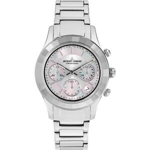 Наручные часы JACQUES LEMANS Sports 1-2151F, серебряный, белый