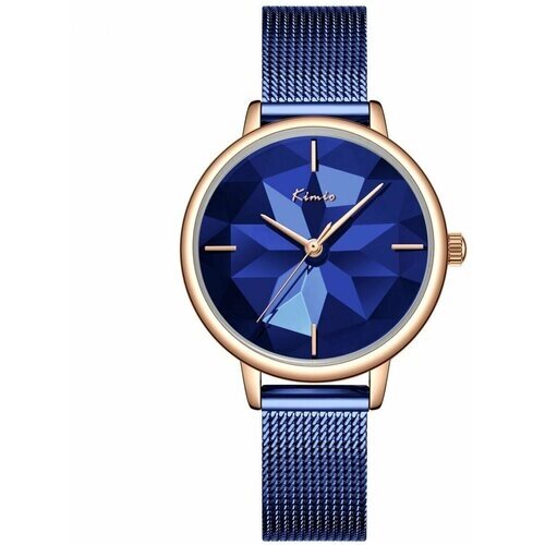 Наручные часы KIMIO Наручные часы Kimio K6343M-CZ1RBB fashion женские, золотой, синий