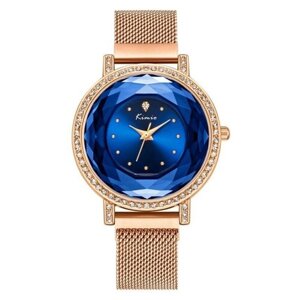 Наручные часы KIMIO Женские наручные часы Kimio Bangle K6371M-CD1RRB, синий, золотой
