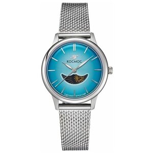 Наручные часы Космос K 617.10.39, голубой, серебряный