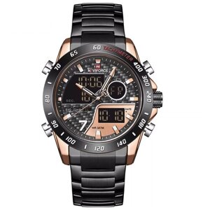 Наручные часы Naviforce Часы мужские Naviforce NF9171 (RG/RG/B), розовый, черный