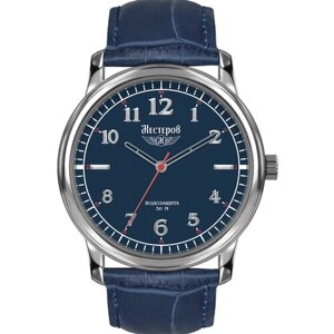 Наручные часы Нестеров H0282B02-45B, синий, серебряный