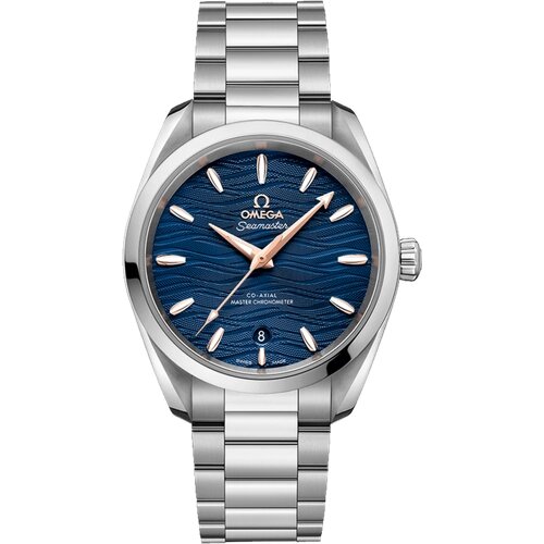 Наручные часы OMEGA Omega Seamaster Aqua Terra 150м Ladies`38мм 22010382003002, серебряный, синий