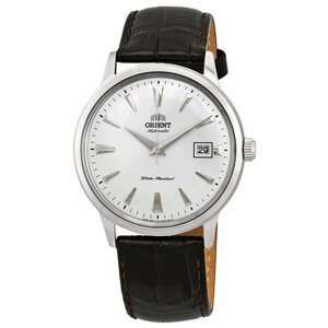 Наручные часы ORIENT Часы механические Orient Automatic FAC00005W0 с гарантией, коричневый, серебряный