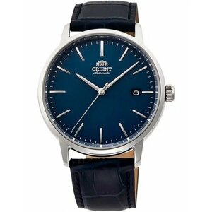 Наручные часы ORIENT Часы механические Orient Classic Automatic RA-AC0E04L10B с гарантией, синий, серебряный