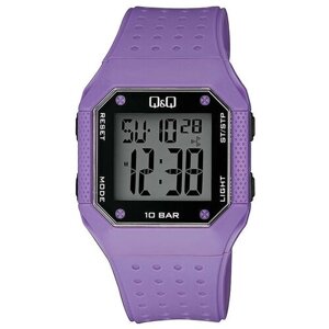 Наручные часы Q&Q M159-001, серый, фиолетовый