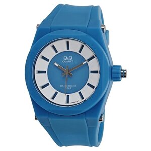 Наручные часы Q&Q VR32 J001, бесцветный, голубой