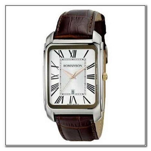 Наручные часы ROMANSON Наручные часы Romanson TL 2632 MJ (WH) BN, коричневый