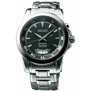 Наручные часы SEIKO SNQ147P1, черный, серебряный