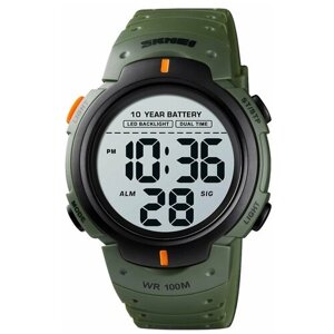 Наручные часы SKMEI Спортивные наручные часы SKMEI 1560AG с водозащитой 100 метров, зеленый, хаки