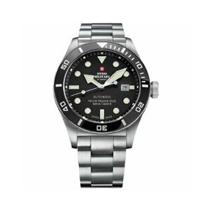 Наручные часы SWISS military BY chrono diver limited edition SMA34075.01, серый, черный