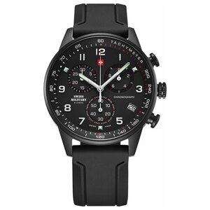 Наручные часы SWISS MILITARY BY CHRONO Мужские швейцарские наручные часы-хронограф Swiss Military by Chrono SM34012.09 с гарантией, черный