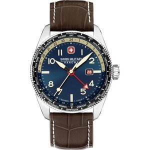 Наручные часы Swiss Military Hanowa Air, коричневый, синий