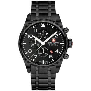 Наручные часы Swiss Military Hanowa Air Наручные часы Swiss Military Hanowa Air Thunderbolt Chrono, черный, белый