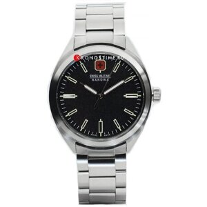 Наручные часы Swiss Military Hanowa Наручные мужские часы Swiss Military Hanowa Racer SMWGG7000705 с гарантией, серебряный, черный