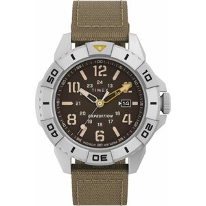 Наручные часы TIMEX мужские TW2V62400, кварцевый, 43 мм, серебряный