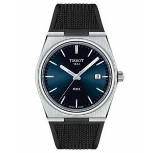Наручные часы TISSOT PRX T1374101704100, синий, черный