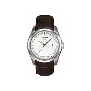 Наручные часы TISSOT T-Classic, серебряный, коричневый