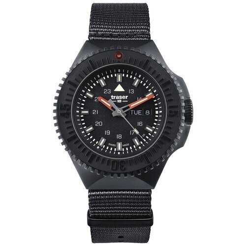 Наручные часы traser Швейцарские наручные часы Traser TR_109854, черный, бежевый