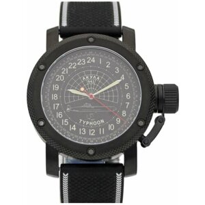 Наручные часы ТРИУМФ Часы 941 / Акула (Typhoon) механические с автоподзаводом (сапфировое стекло) 101.1145.16, черный